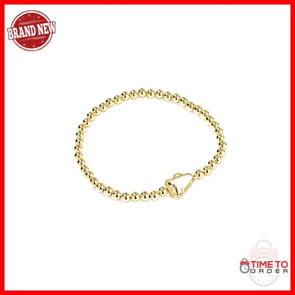Gold Plated Stretch Bracelet Megaphone Charm Elegant Minimal Chic Stackable